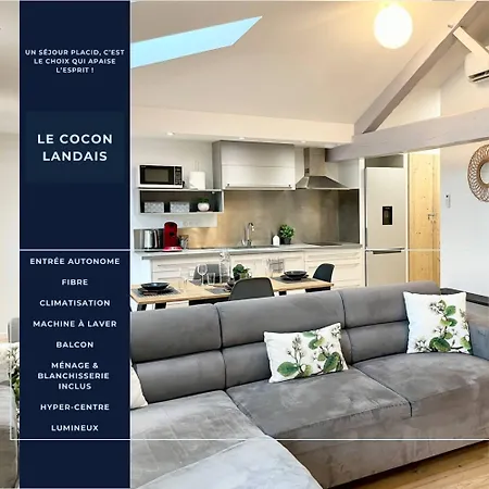 Le Cocon Landais - Clim - Balcon - - Spacieux - Lumineux Apartment